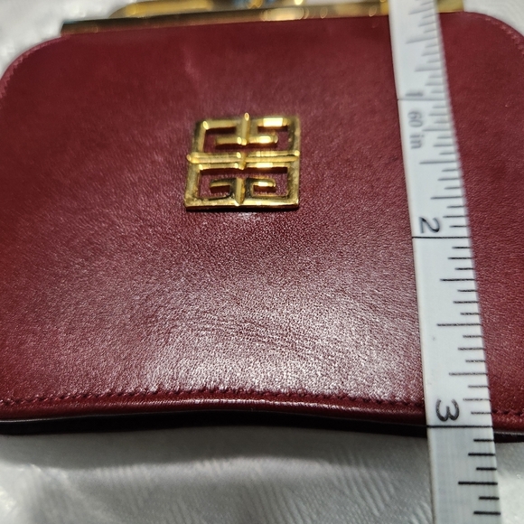 AUTHENTIC Givenchy Burgundy Wallets with Gold Details - Picture 11 of 13